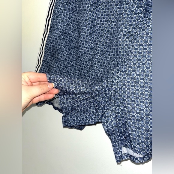 JOHNNY WAS NWT Blue Patched Ikat Linen Paperbag Shorts Size XL - Picture 11 of 14